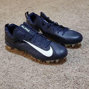 Nike Mens Alpha Menace Pro Low TD Promo 922804-414 Football Cleats Size 16 Navy